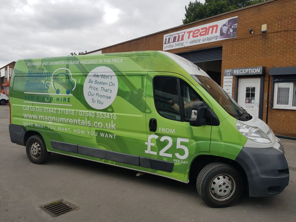 vehicle graphics Middlesbrough van wrap