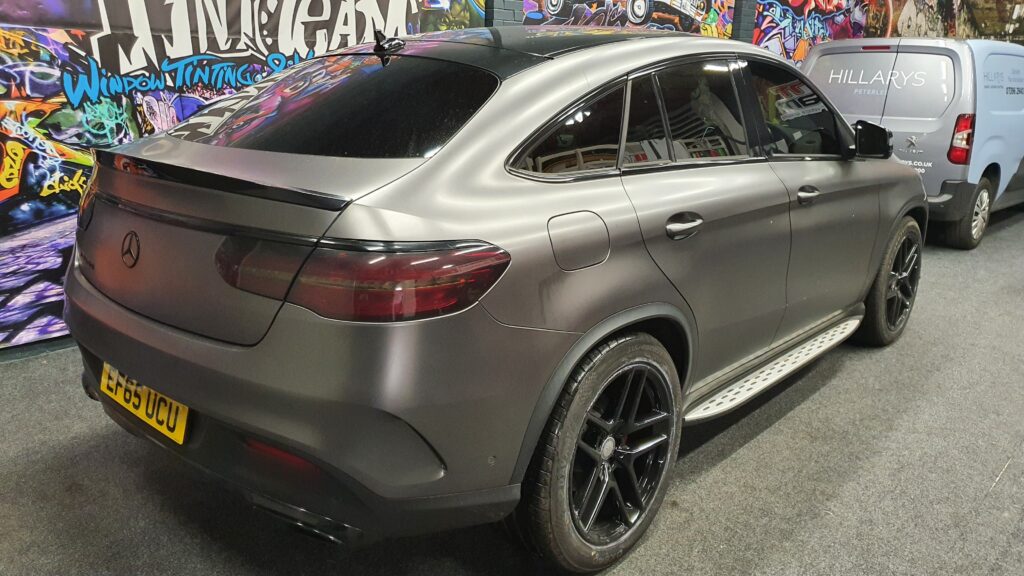 matte grey Mercedes lights tint Middlesbrough rear light tint UK