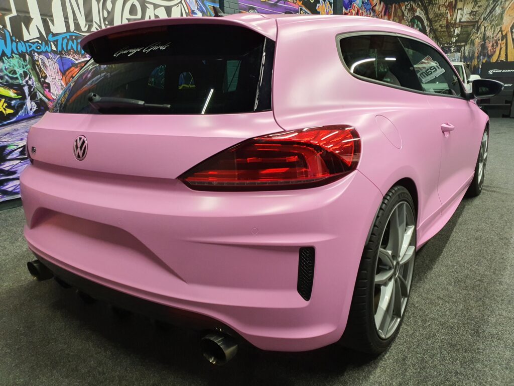 Volkswagen pink car lights tint Middlesbrough taillight styling UK